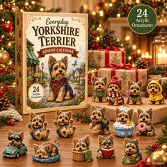 Yorkie Christmas Advent Calendar 2026 – 24-Day Yorkshire Terrier Holiday Countdown