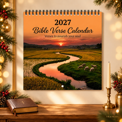 2027 Bible Verse Wall Calendar — Verses to nourish your soul, 12-Month Christian Scripture Calendar