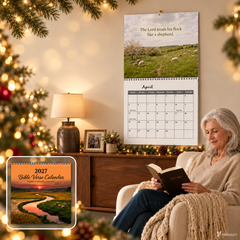 2027 Bible Verse Wall Calendar — Verses to nourish your soul, 12-Month Christian Scripture Calendar