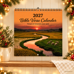 2027 Bible Verse Wall Calendar — Verses to nourish your soul, 12-Month Christian Scripture Calendar