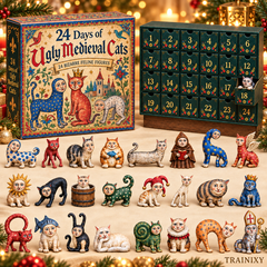24 Days of Ugly Medieval Cats Advent Calendar