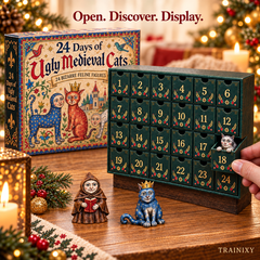 24 Days of Ugly Medieval Cats Advent Calendar