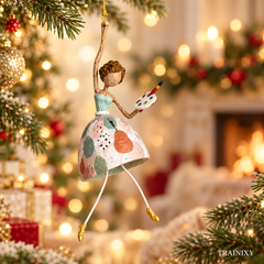 Whimsical Dancing Lady Kinetic Wind Hanging Decor