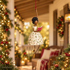 Whimsical Dancing Lady Kinetic Wind Hanging Decor