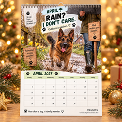 Heartwarming German Shepherd 2027 Wall Calendar – 12-Month Dog Lover Gift