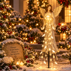 Solar Cascading Angel Garden Light