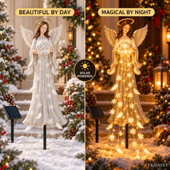 Solar Cascading Angel Garden Light