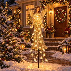 Solar Cascading Angel Garden Light