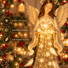 Solar Cascading Angel Garden Light