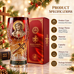 "King of Kings" Jesus Christ Pint Glass (16 oz)