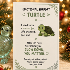 Emotional Support Animal Keepsake with Encouragement Card