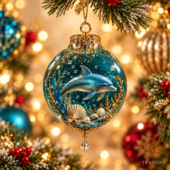 Ocean Wonders Coastal Christmas Ornaments – Sea Life Tree Decor