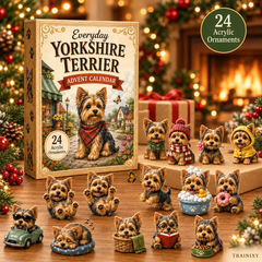 Yorkshire Terrier Advent Calendar 2026 – 24 Unique Yorkie Ornaments
