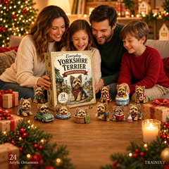 Yorkshire Terrier Advent Calendar 2026 – 24 Unique Yorkie Ornaments