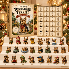 Yorkshire Terrier Advent Calendar 2026 – 24 Unique Yorkie Ornaments