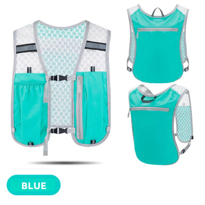 Running Hydration Vest Backpack for Hiking Cycling Marathon Lightweight Water Chest Pack With Phone Storage Pocket