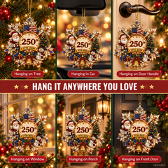 USA 250th Anniversary Christmas Ornament — 1776–2026 Commemorative Keepsake