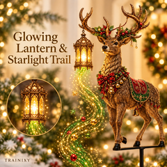 Enchanted Starlight Reindeer Yard Stake – 3D Lighted Outdoor Christmas Decor