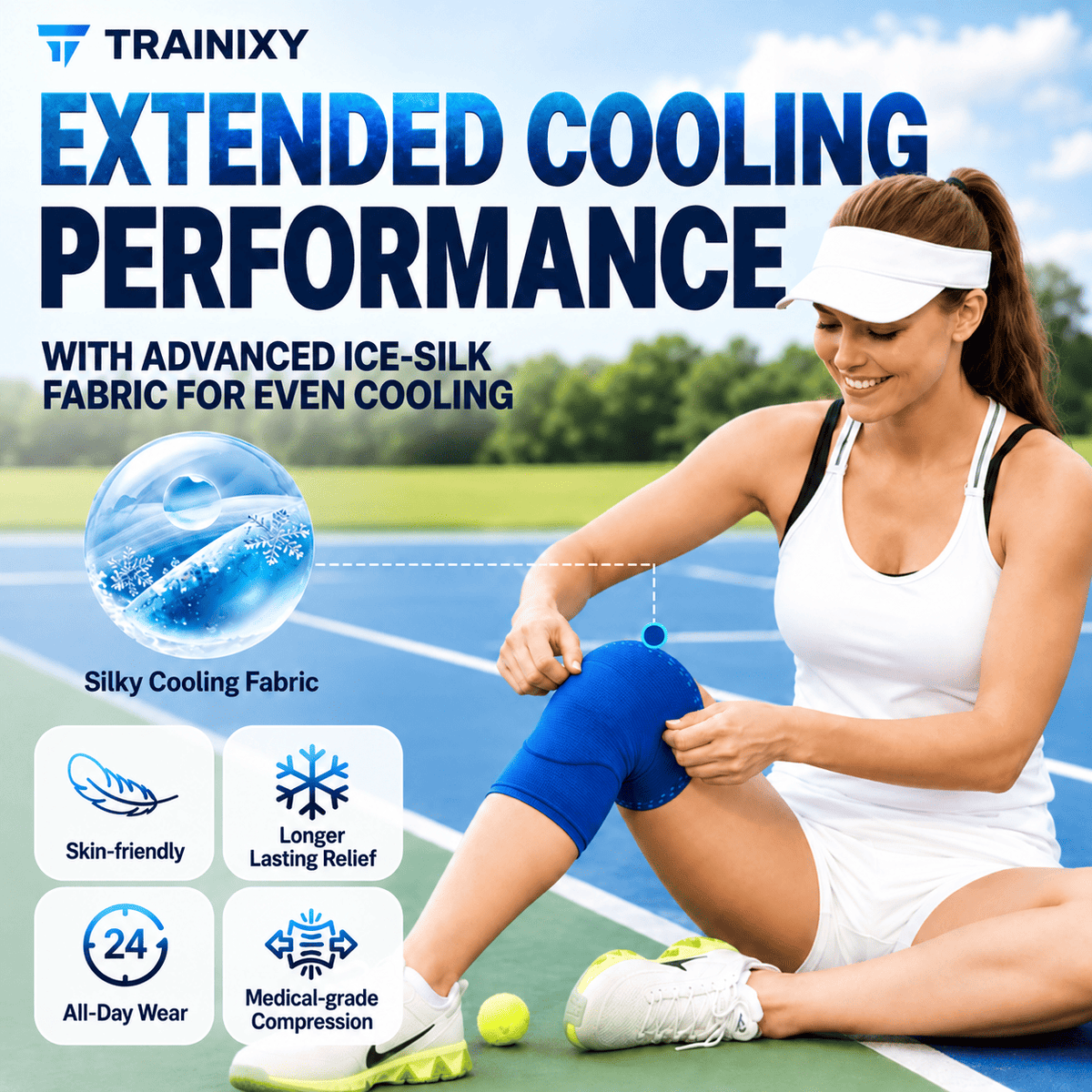 Trainixy™ 360° Hot & Cold Knee Recovery Wrap