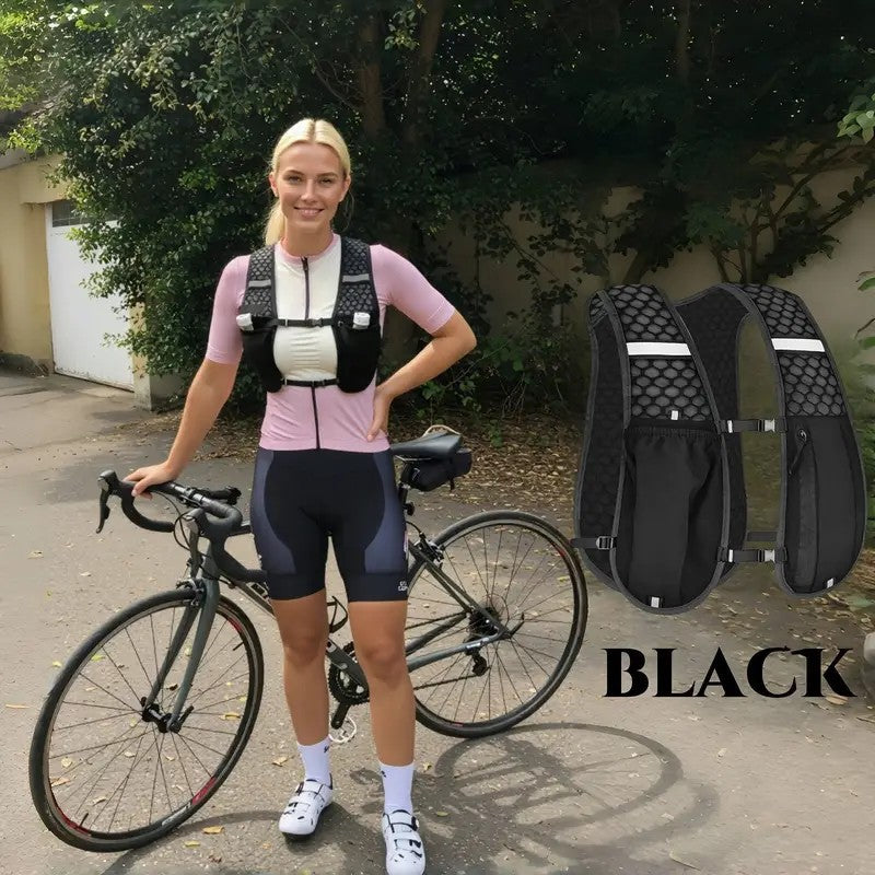 Running Hydration Vest Backpack for Hiking Cycling Marathon Lightweight Water Chest Pack With Phone Storage Pocket