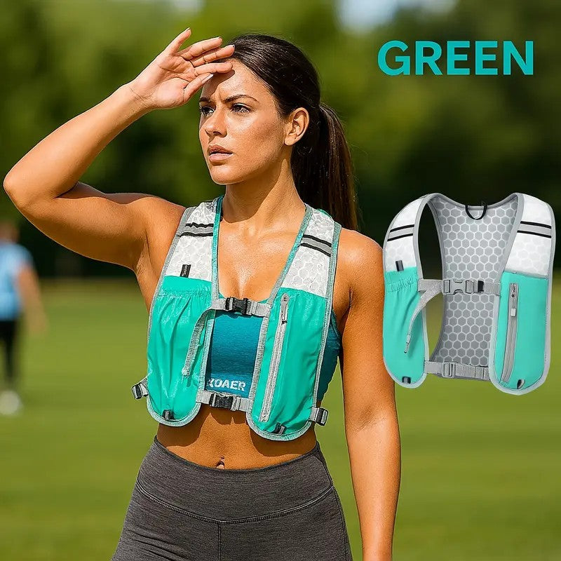 Running Hydration Vest Backpack for Hiking Cycling Marathon Lightweight Water Chest Pack With Phone Storage Pocket