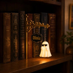 Personalized 3D Printed Gothic Bookshelf Lamp