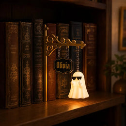 Personalized 3D Printed Gothic Bookshelf Lamp