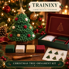 DIY Fabric Poke Christmas Ornament Kit – No-Sew Holiday Keepsake