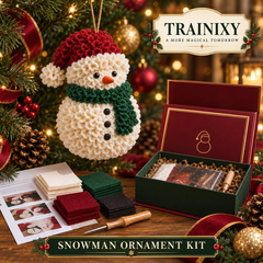 DIY Fabric Poke Christmas Ornament Kit – No-Sew Holiday Keepsake