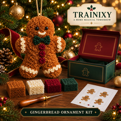 DIY Fabric Poke Christmas Ornament Kit – No-Sew Holiday Keepsake