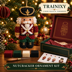 DIY Fabric Poke Christmas Ornament Kit – No-Sew Holiday Keepsake
