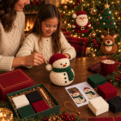 DIY Fabric Poke Christmas Ornament Kit – No-Sew Holiday Keepsake