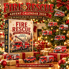 2026 Vehicle Collection Advent Calendar – 24 Days Flat Acrylic Keepsake Ornaments