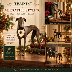 Vintage Iron Sighthound Dog Sculpture