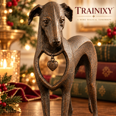 Vintage Iron Sighthound Dog Sculpture