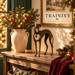 Vintage Iron Sighthound Dog Sculpture