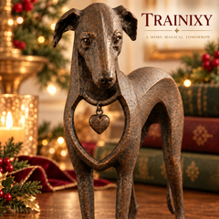 Vintage Iron Sighthound Dog Sculpture