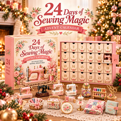 Days of Sewing Magic Advent Calendar – 2026 Holiday Countdown with 24 Collectible Sewing Miniatures