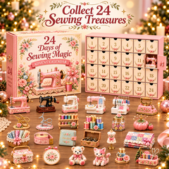 Days of Sewing Magic Advent Calendar – 2026 Holiday Countdown with 24 Collectible Sewing Miniatures