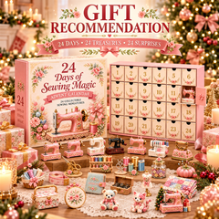 Days of Sewing Magic Advent Calendar – 2026 Holiday Countdown with 24 Collectible Sewing Miniatures