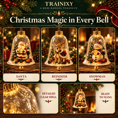 Glowing Christmas Story Cloche Ornament – Light-Up Holiday Scene