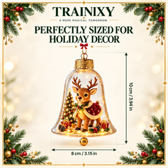 Glowing Christmas Story Cloche Ornament – Light-Up Holiday Scene