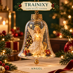 Glowing Christmas Story Cloche Ornament – Light-Up Holiday Scene