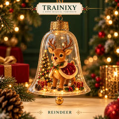 Glowing Christmas Story Cloche Ornament – Light-Up Holiday Scene