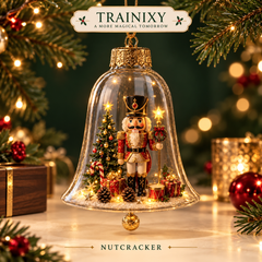 Glowing Christmas Story Cloche Ornament – Light-Up Holiday Scene