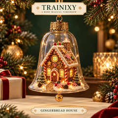 Glowing Christmas Story Cloche Ornament – Light-Up Holiday Scene