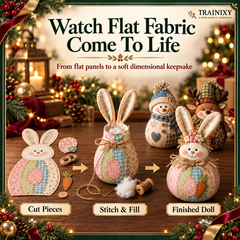 DIY Patchwork Fabric Doll Kit – Handmade Seasonal Characters