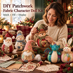 DIY Patchwork Fabric Doll Kit – Handmade Seasonal Characters