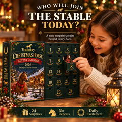 24-Day Holiday Horse Advent Calendar – Collectible Horse Figures Gift for Kids & Horse Lovers