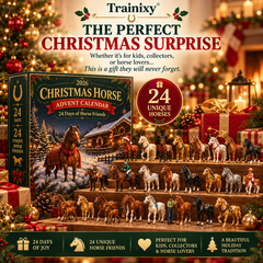 24-Day Holiday Horse Advent Calendar – Collectible Horse Figures Gift for Kids & Horse Lovers